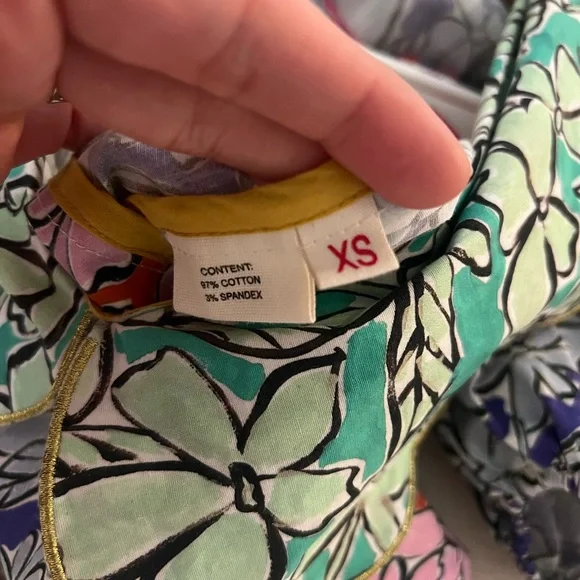 NWT CeliaB Harald XS peplum blouse- Gorgeous, bold colors! - Picture 9 of 9